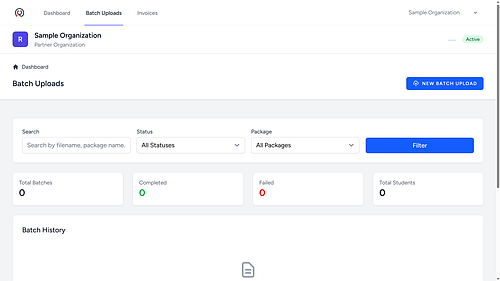 Batch uploads with instant student access